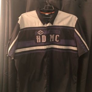 Harley Davidson button up short sleeve. 4xl